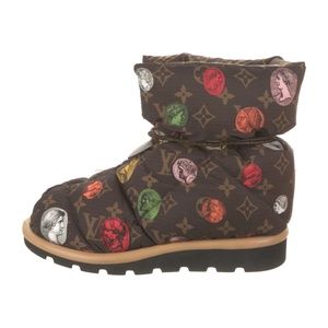 Louis Vuitton X Fornasetti  Monogram Nylon Boots Size:IT 36 BNWB